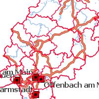 Vorschau der Kartenzusammenstellung Verwaltungsgrenzen Hessen
